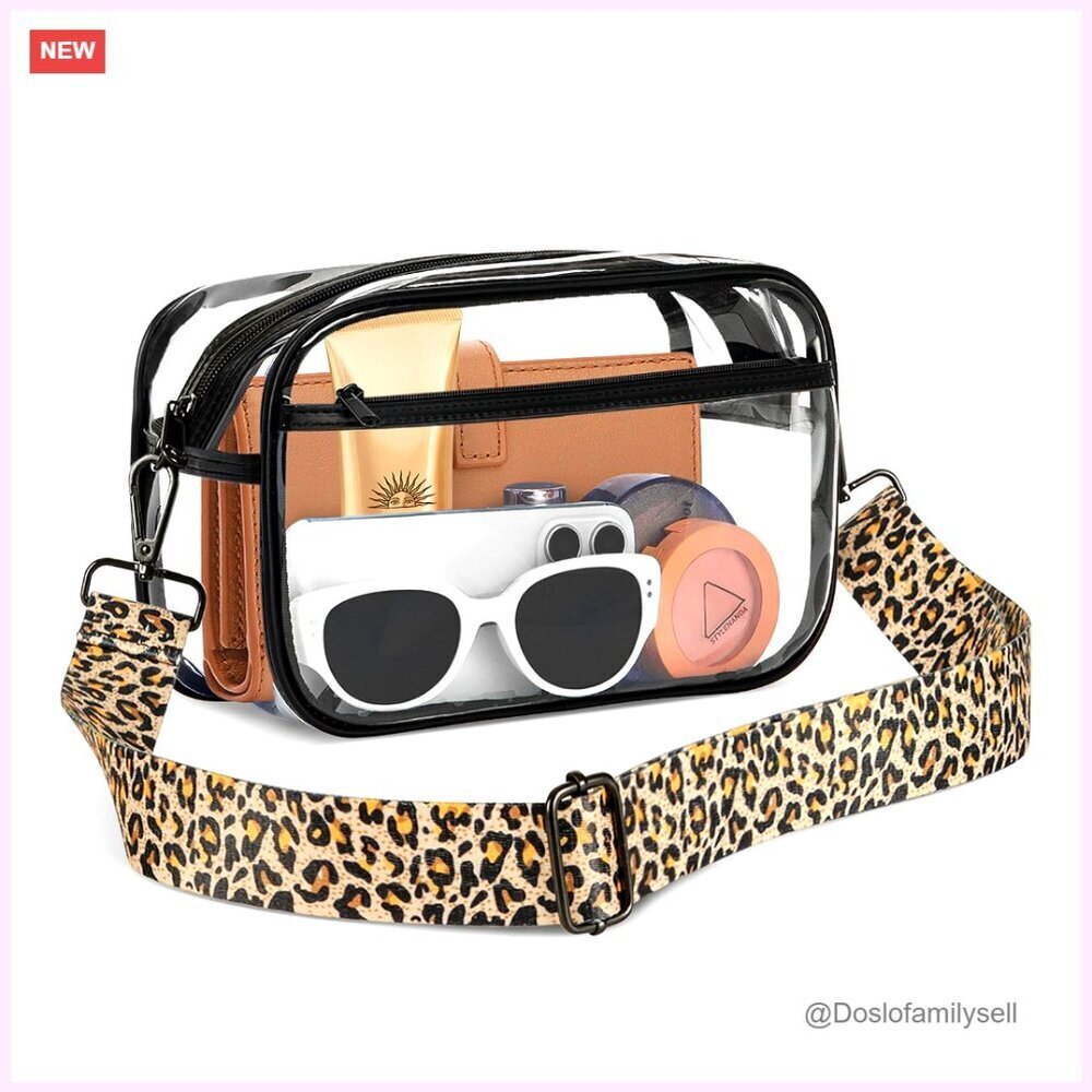 Clear Crossbody Bag for Stadium Events Concerts Festivals